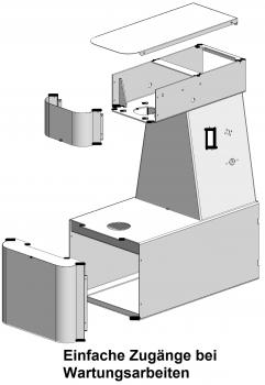 Teigmaschine - Kesselvolumen: 22 Liter / 17 kg Teig H2O